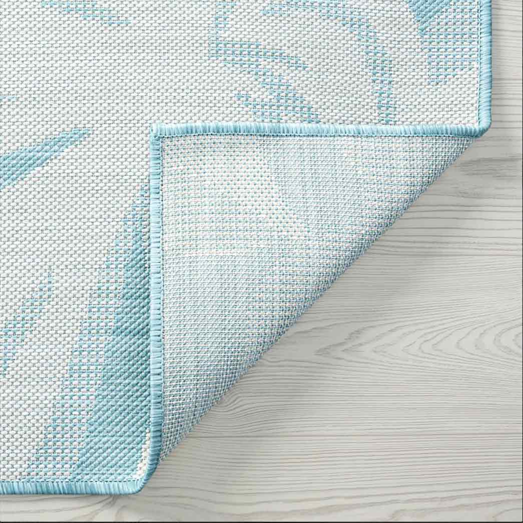 Tyse Area Rugs Eco Aqua ECO1706 backing