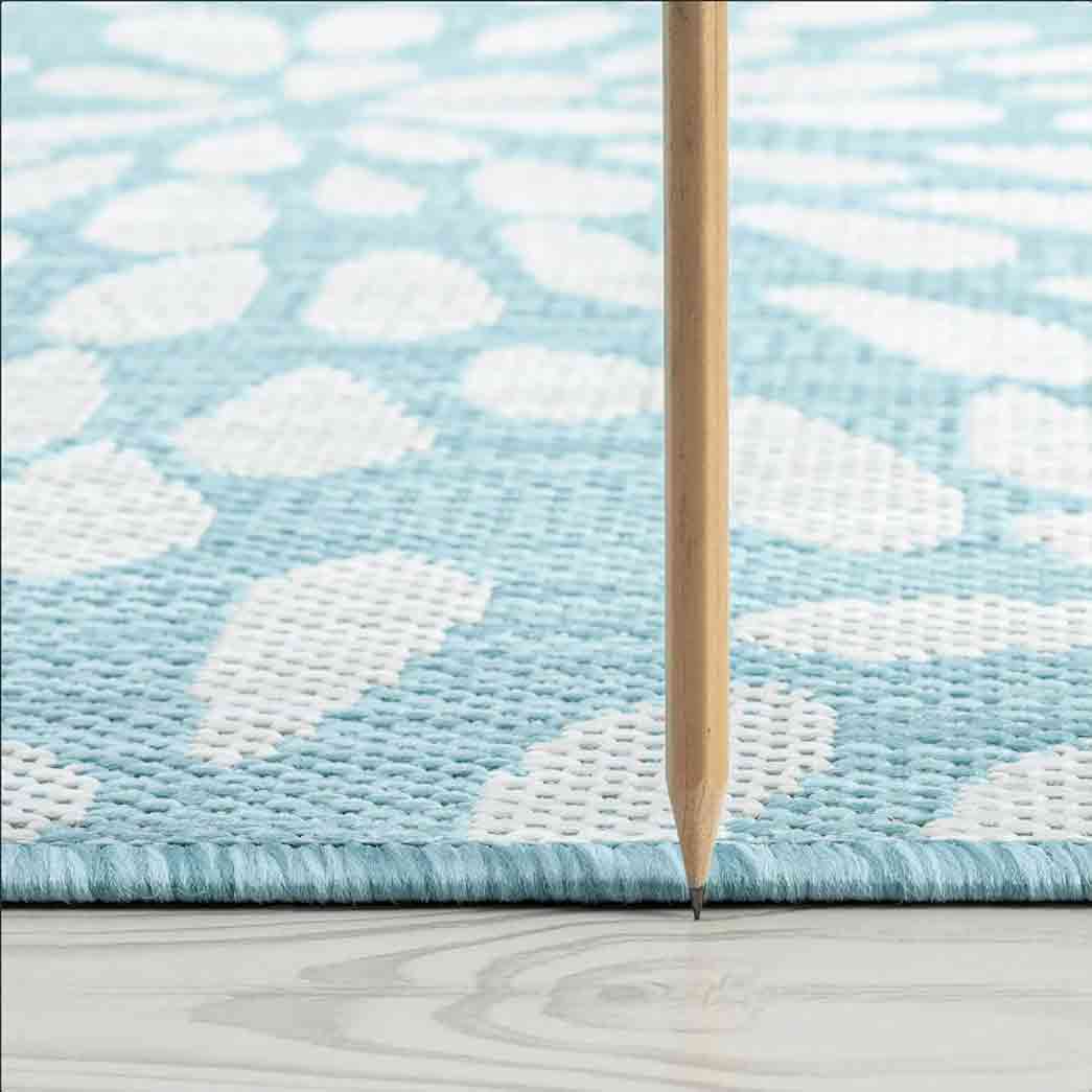 Tyse Area Rugs Eco Aqua ECO1906 thick pic