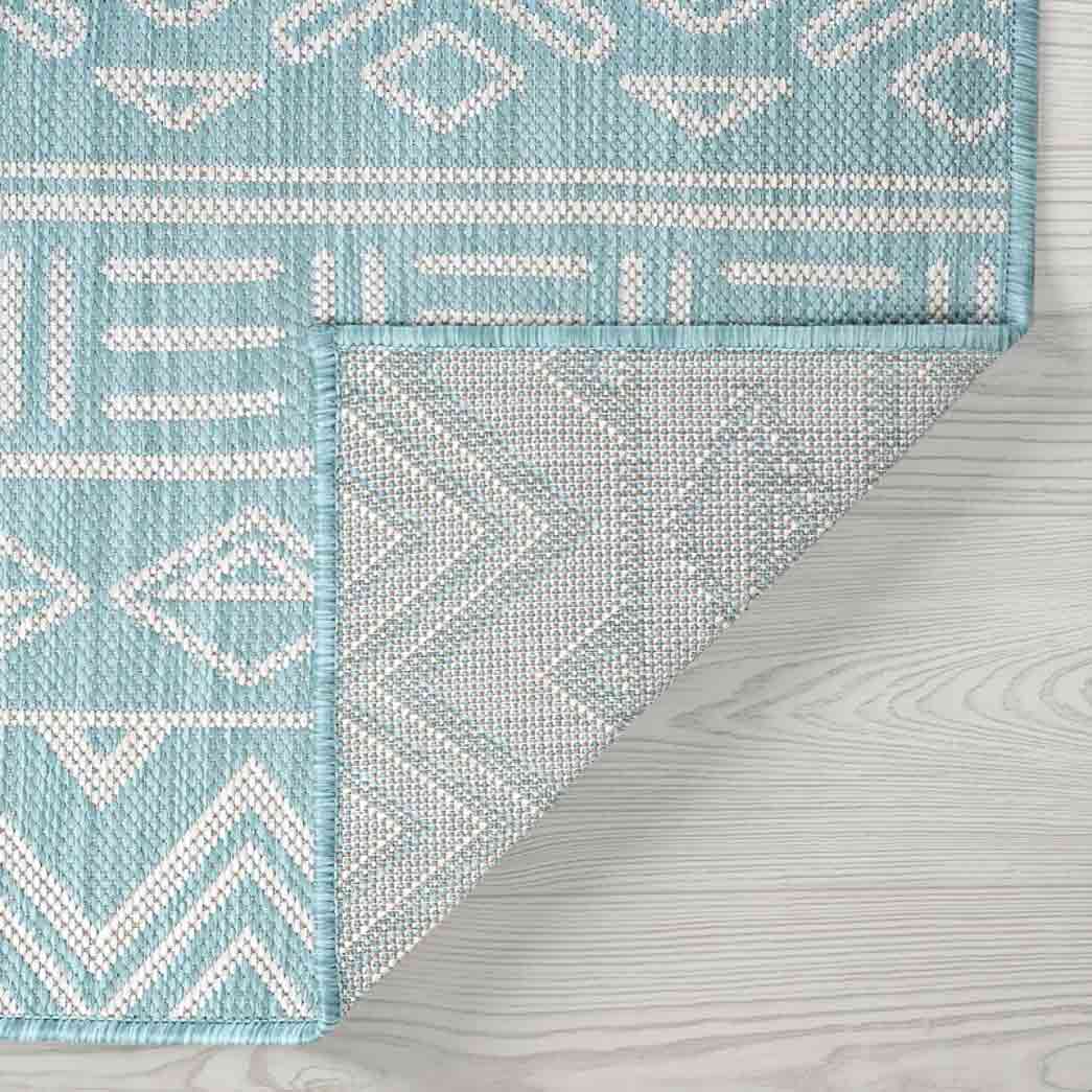 Tyse Area Rugs Eco Aqua ECO2019 backing