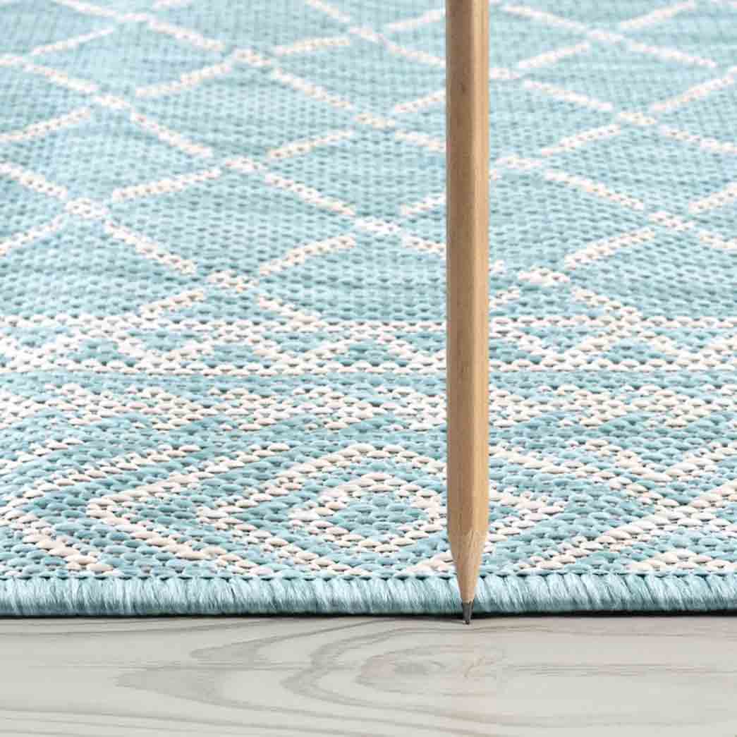 Tyse Area Rugs Eco Aqua ECO2119 thick pic