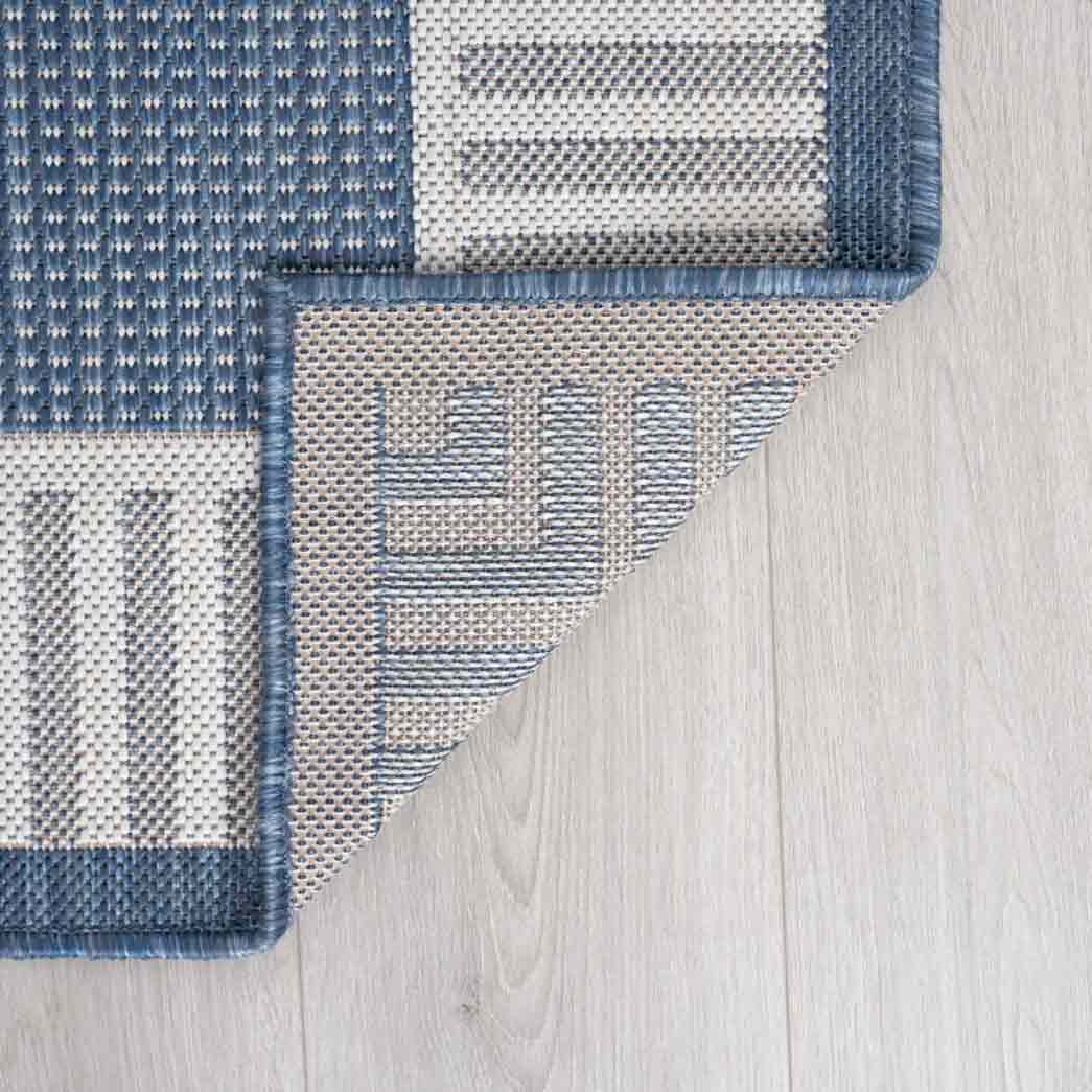 Tyse Area Rugs Eco Blue ECO1102 backing