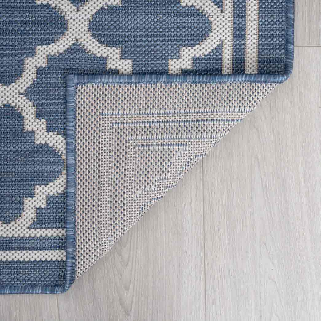 Tyse Area Rugs Eco Blue ECO1302 backing