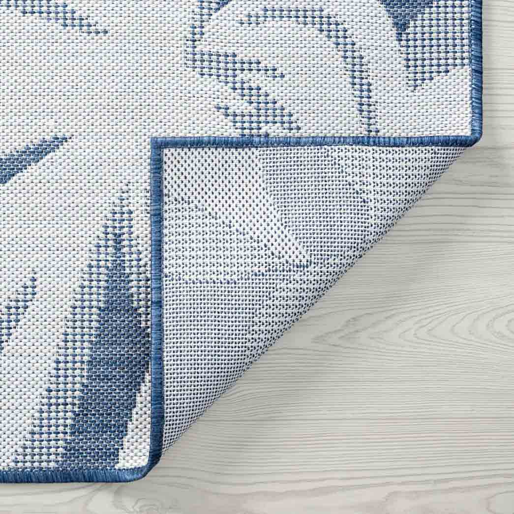 Tyse Area Rugs Eco Blue ECO1702 backing