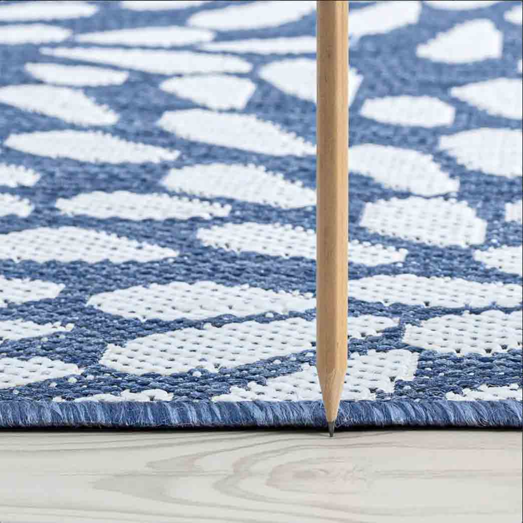 Tyse Area Rugs Eco Blue ECO1902 thick pic