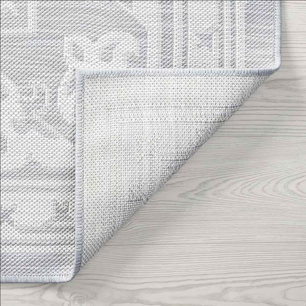 Tyse Area Rugs Eco Gray ECO1604 backing