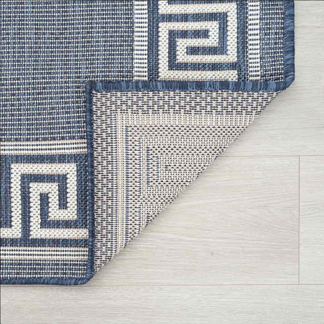 Tyse Area Rugs Eco Navy ECO1005 backing