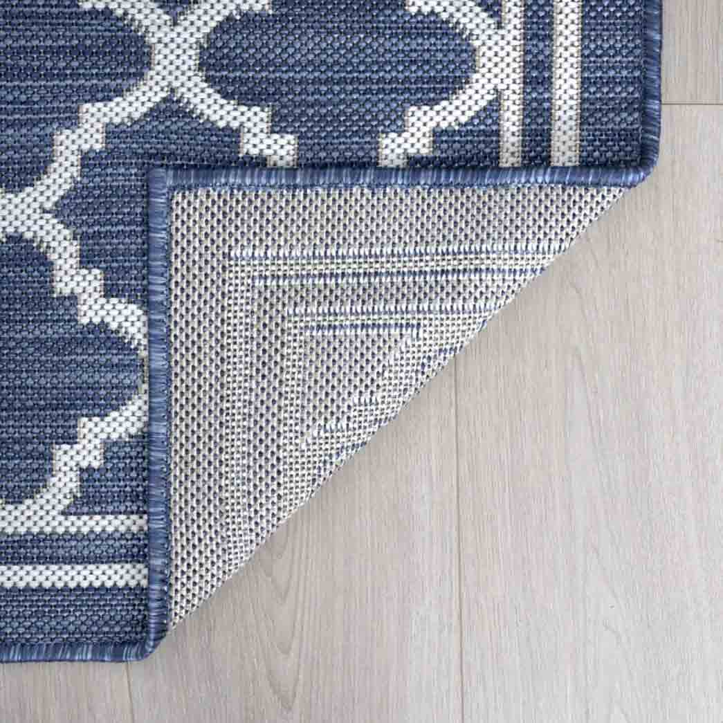 Tyse Area Rugs Eco Navy ECO1305 backing