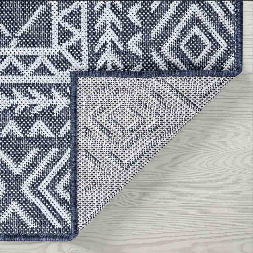 Tyse Area Rugs Eco Navy ECO2107 backing