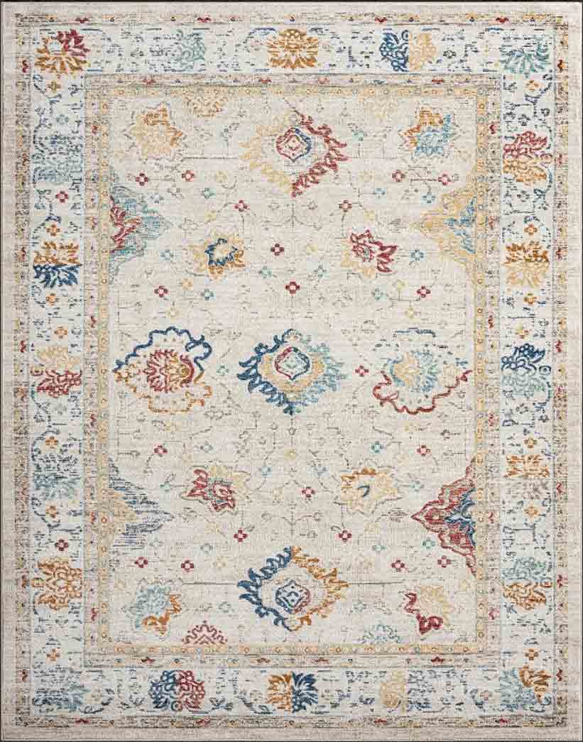 Tyse Area Rugs Garden Gray GRD6009