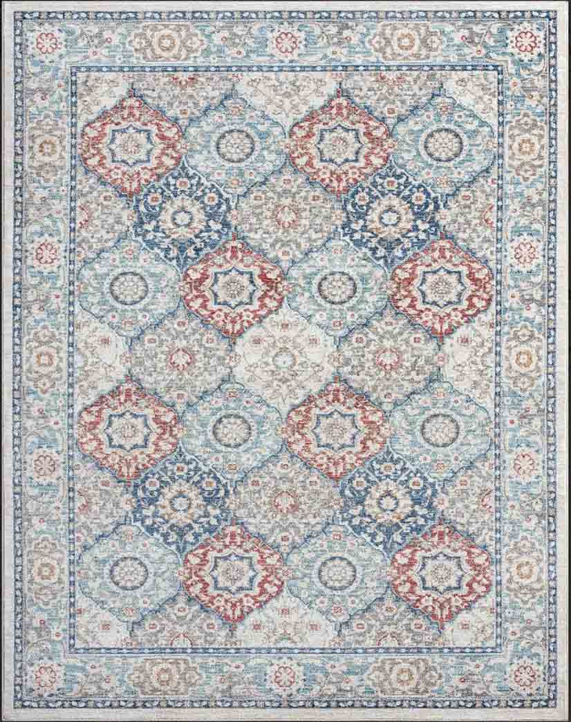 Tyse Area Rugs Garden Gray GRD6509