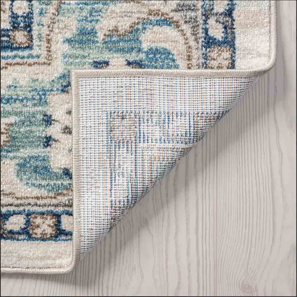 Tyse Area Rugs Garden Gray GRD6509 backing