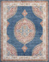 Tyse Area Rugs Garden Navy GRD6107