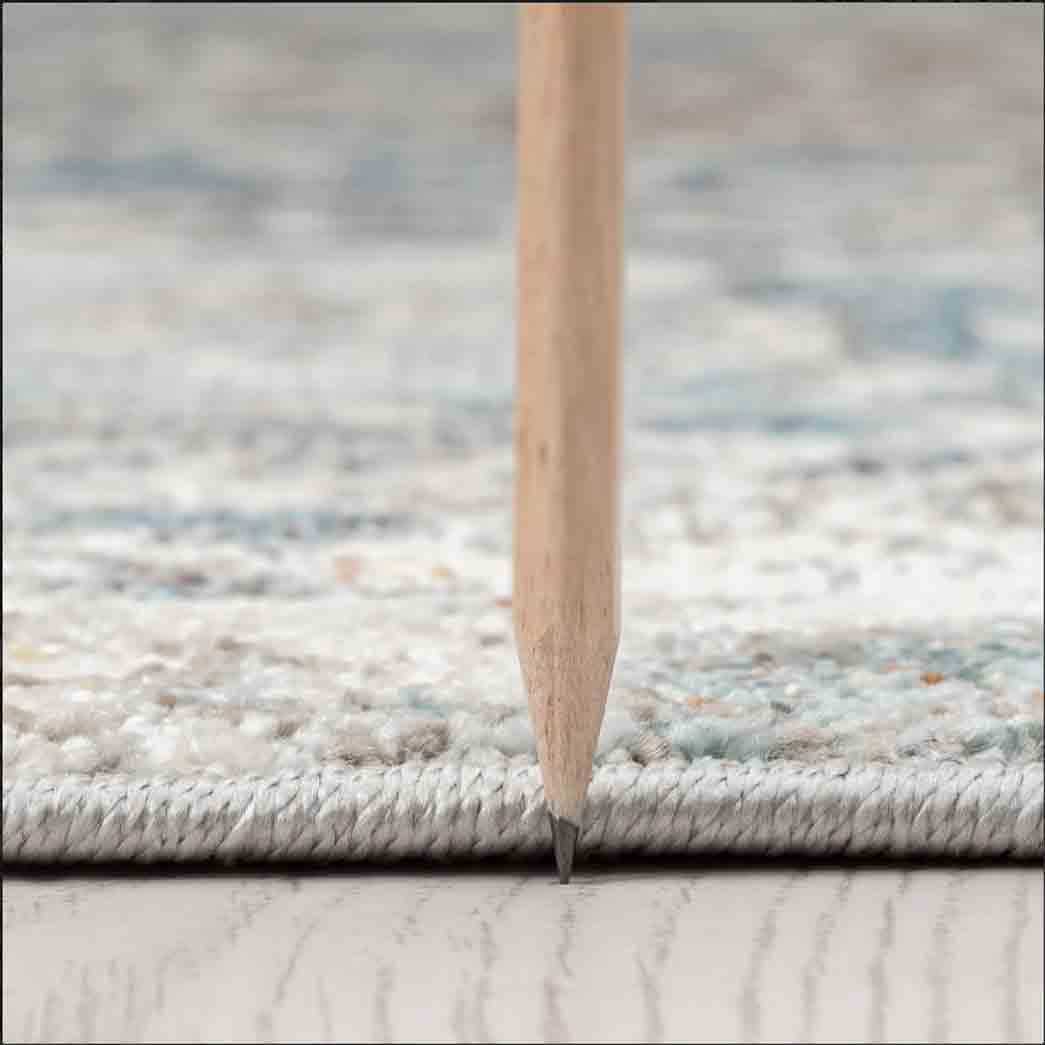 Tyse Area Rugs Garden Navy GRD6407 thick pic