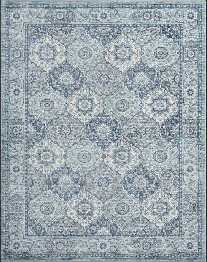 Tyse Area Rugs Garden Navy GRD6507