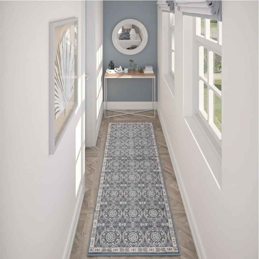 Tyse Area Rugs Hampton 2'3"x10' Gray HMP3809