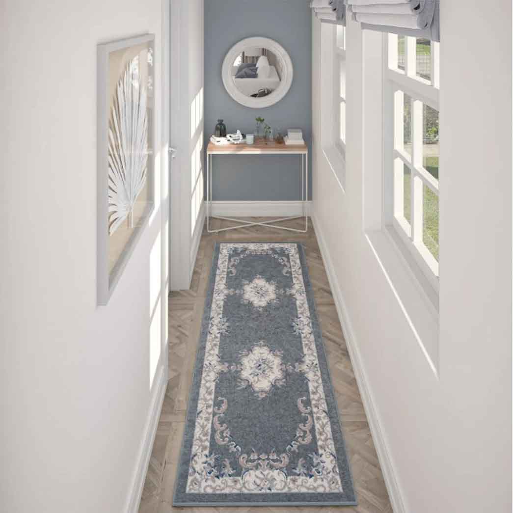 Tyse Area Rugs Hampton 2'3"x10' Gray HMP3909