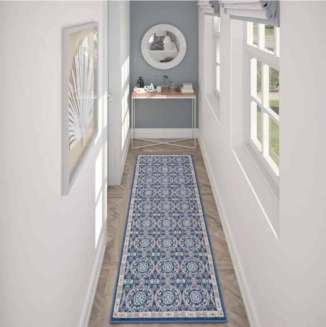 Tyse Area Rugs Hampton 2'3"x10' Navy HMP3807