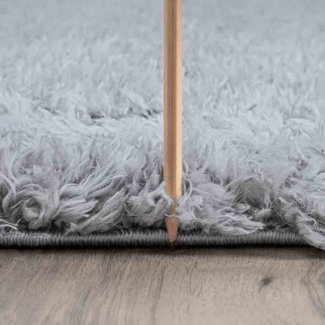 Tyse Area Rugs Heavenly Shag Silver HEA1010 thick pic