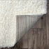 Tyse Area Rugs Heavenly Shag White HEA1028 backing