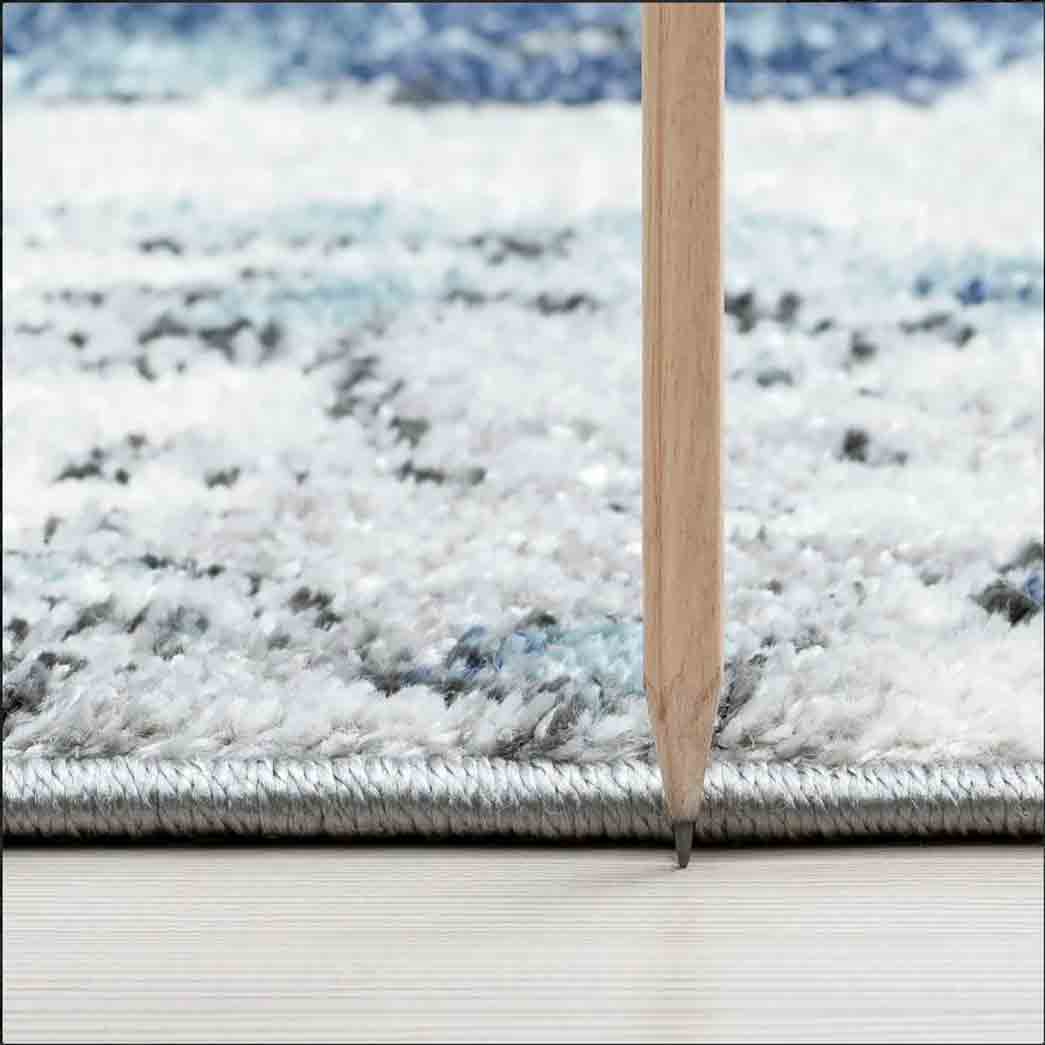 Tyse Area Rugs Jaize Blue JZE1006 thick pic