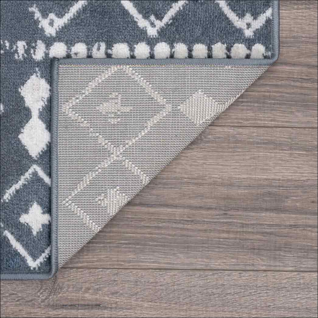 Tyse Area Rugs Nexus Blue NEX1001 backing