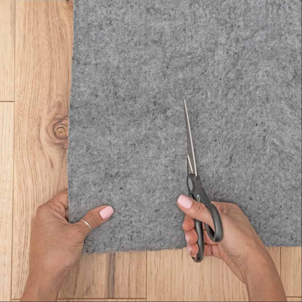 Tyse Area Rugs Padding Gray PGP1001 Cutting