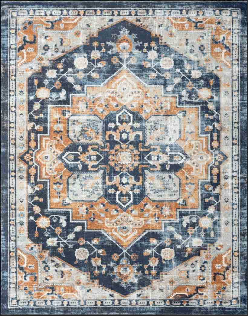 Tyse Area Rugs Palazzo Rust PLZ2004