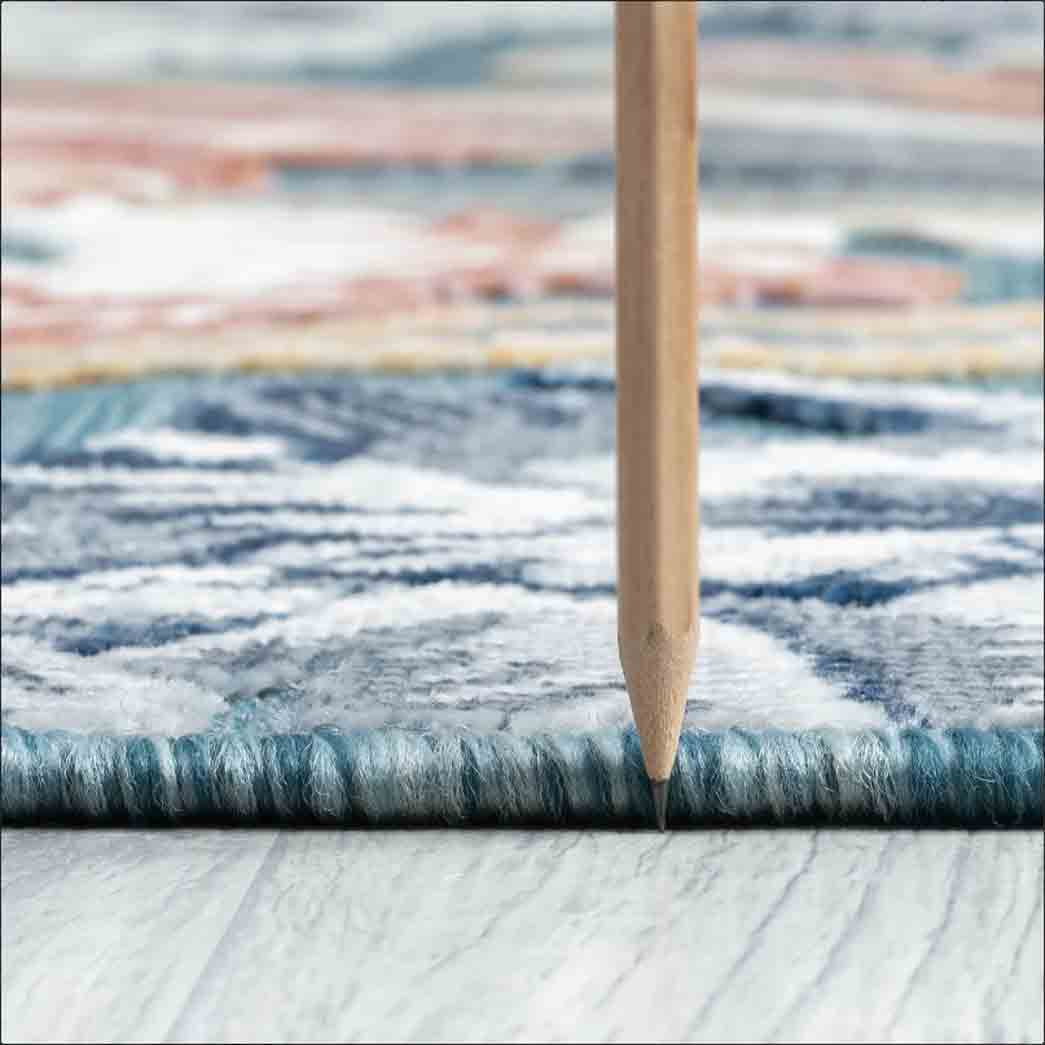 Tyse Area Rugs Tropic Aqua TRP1035 thick pic