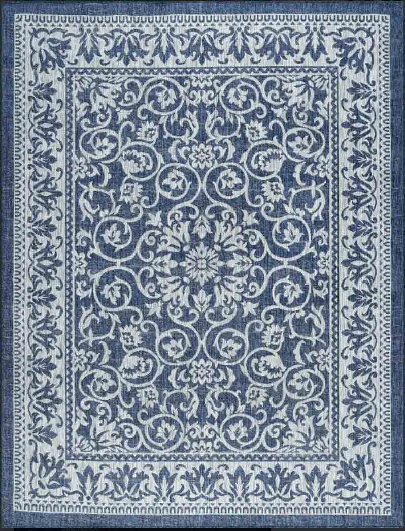 Tyse Area Rugs Veranda Navy VND2207