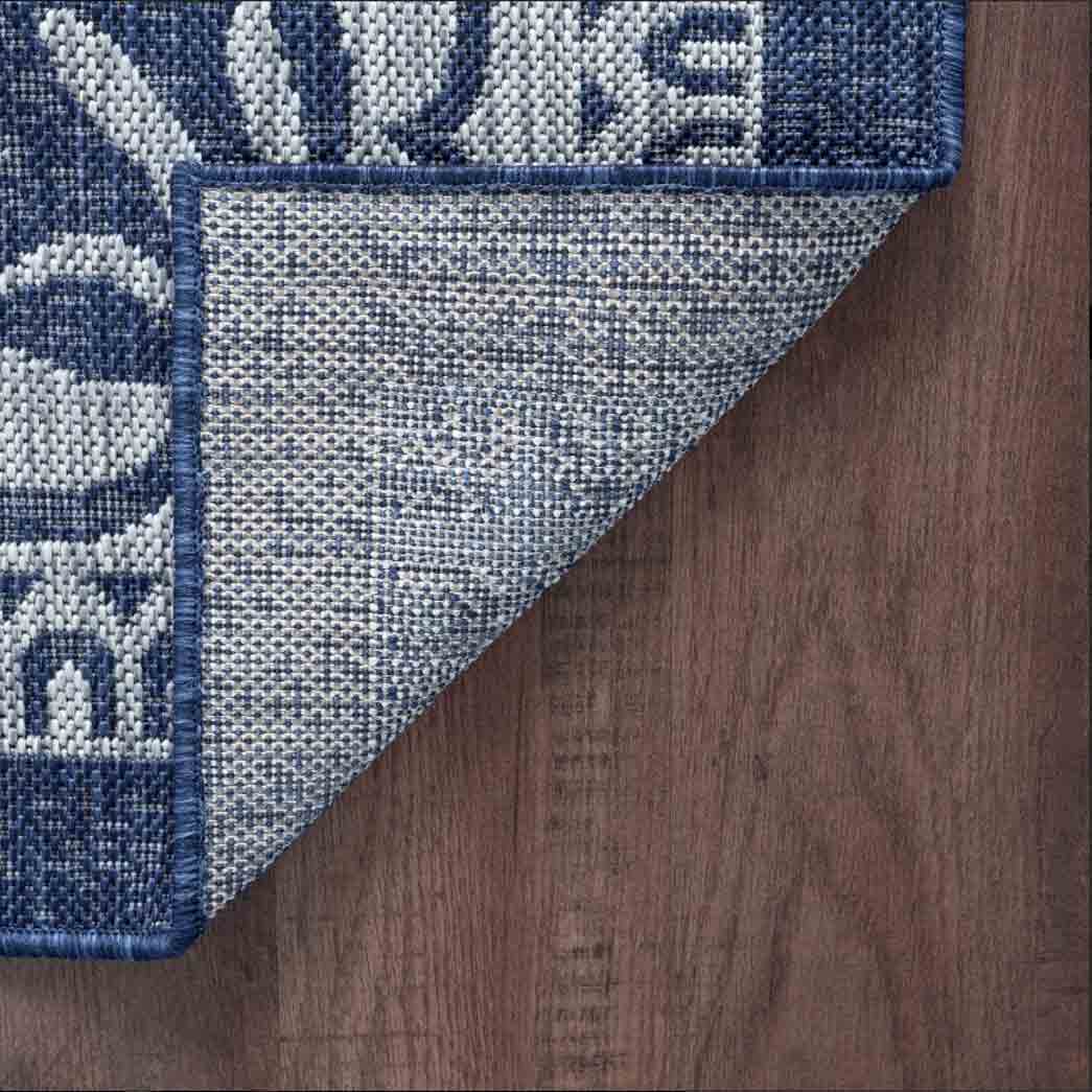 Tyse Area Rugs Veranda Navy VND2207 backing