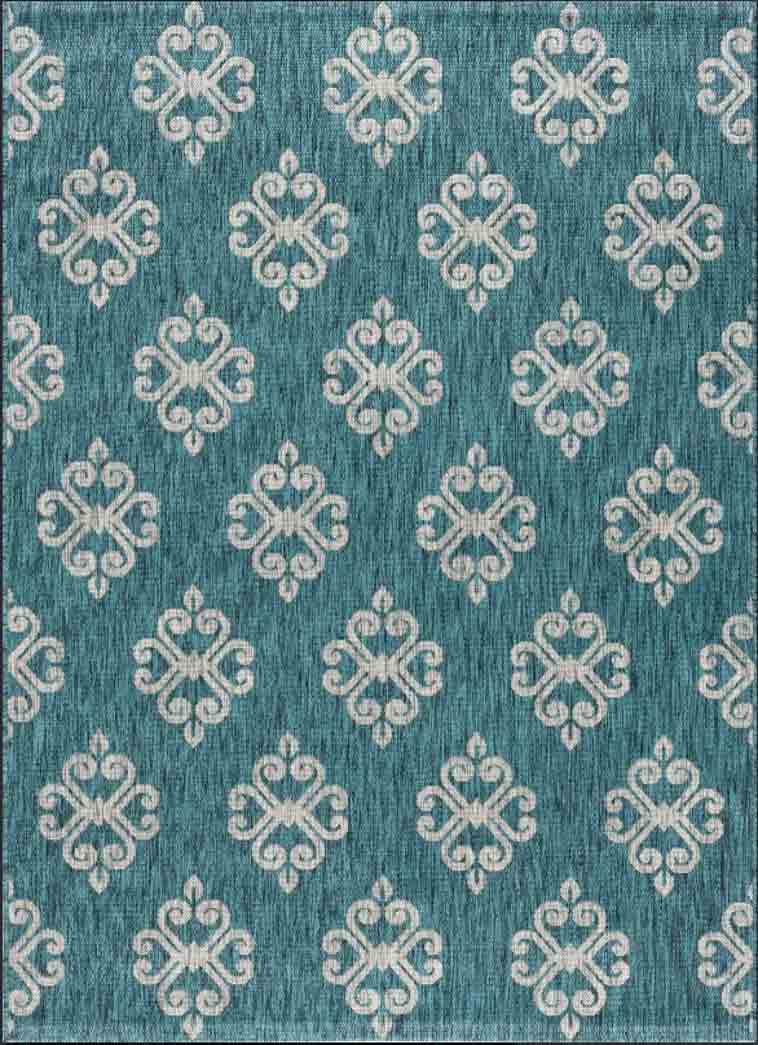 Tyse Area Rugs Veranda Teal VND1515