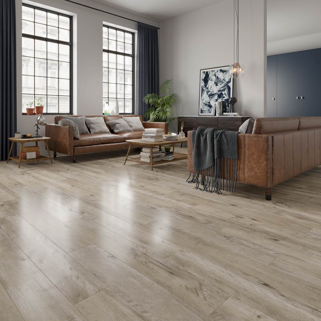 Terra Premium Mountain Lodge Waterproof 12mm Laminate Room Scene