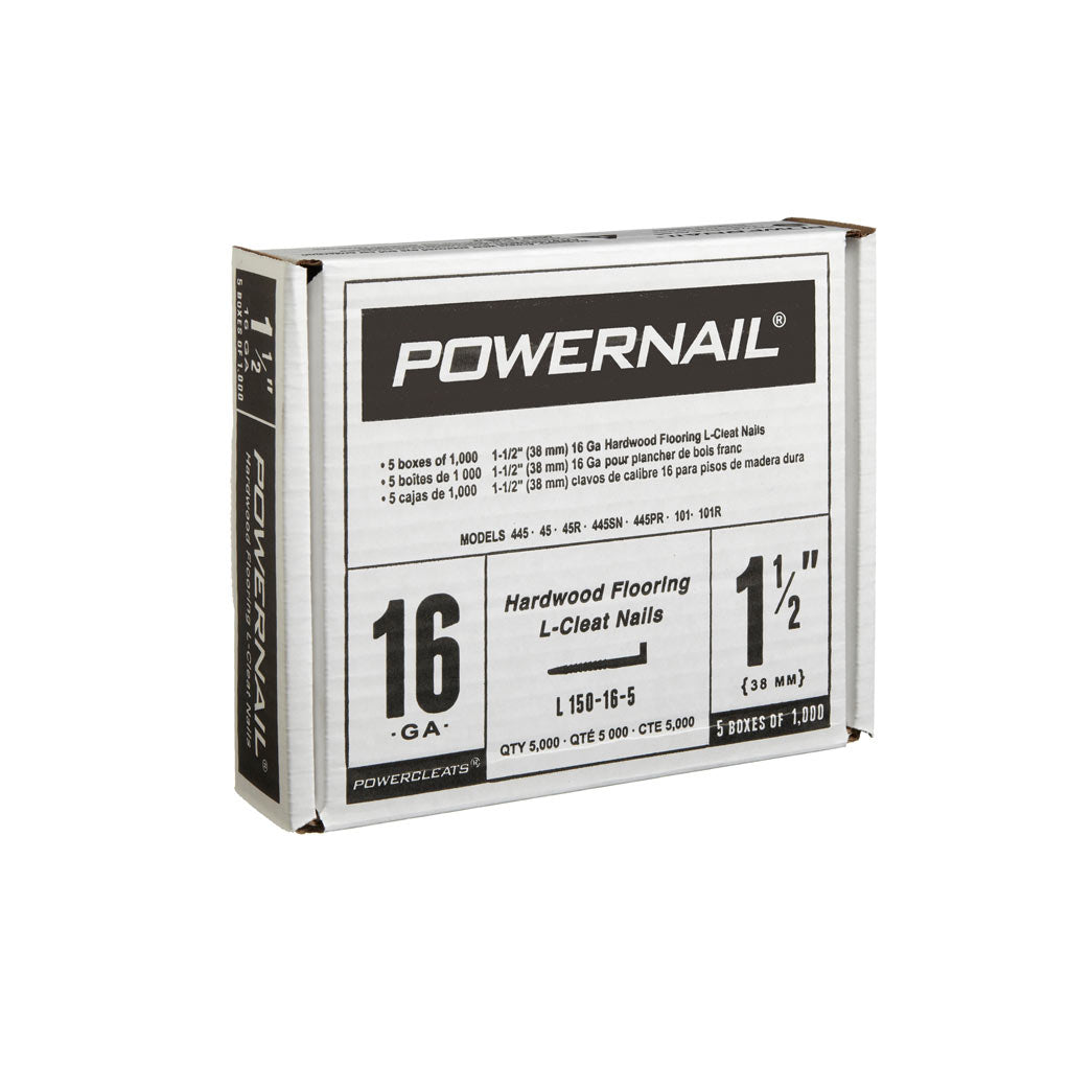 Powernail 16 GA Powercleats 1 1/2'' (5x1000ct) Item No: L150165