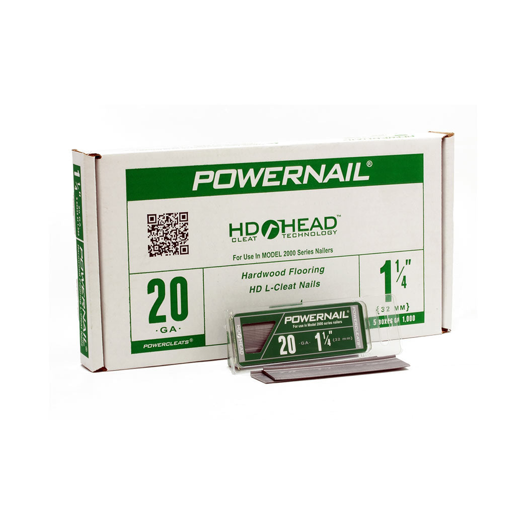 Powernail 20 GA HD PowerCleats 1 1/4'' (5x1000ct) Item No: L125205