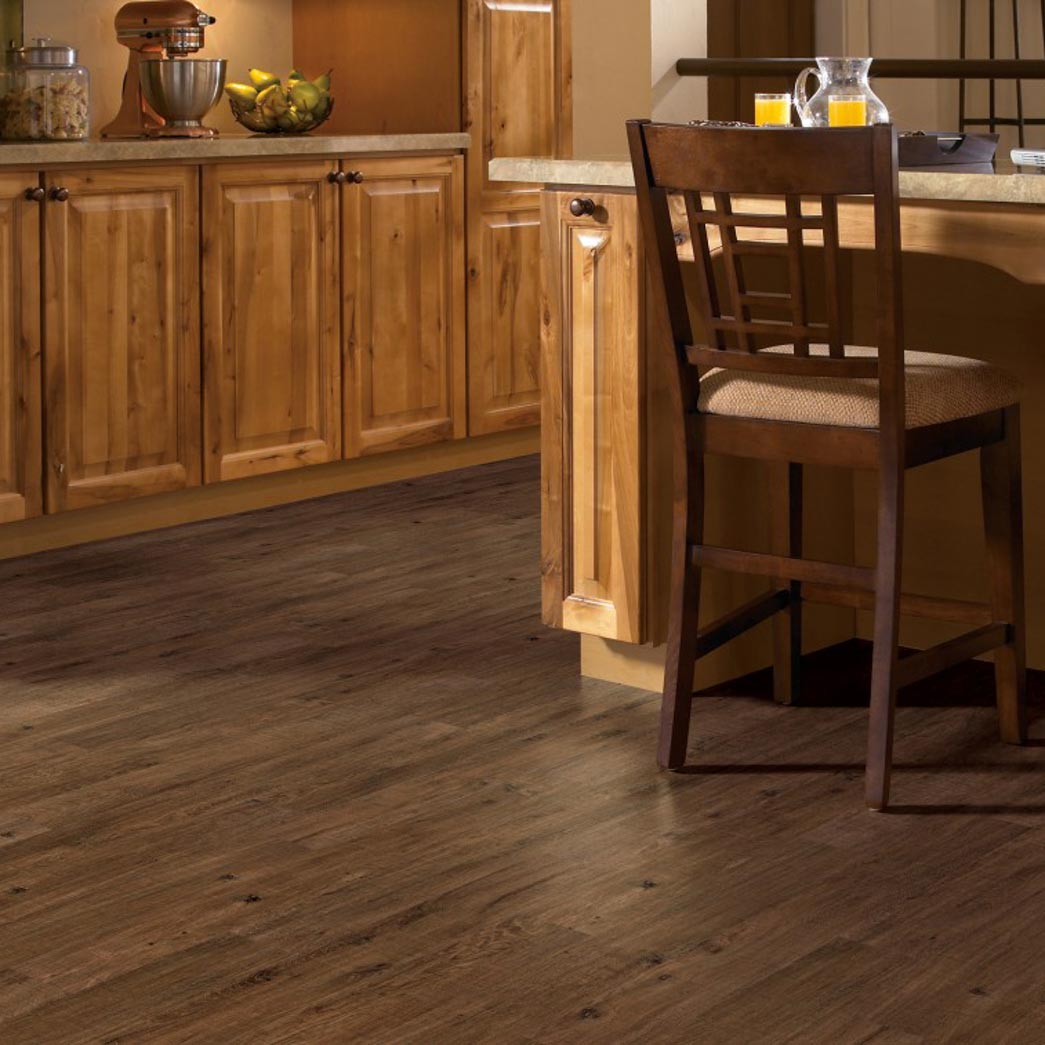 COREtec Plus 5" Plank Deep Smoked Oak 50LVP202 Scene