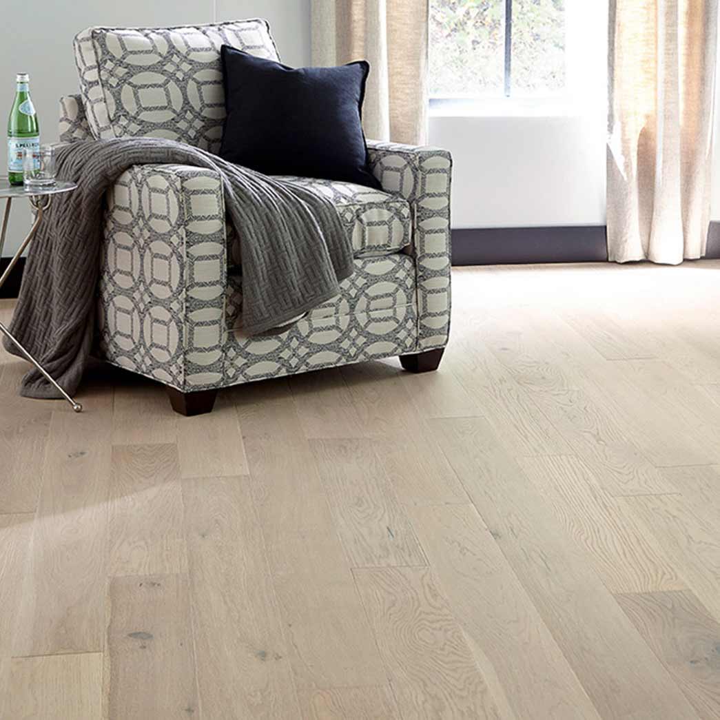 Stone 21032 Mullican Castillian White Oak 6" Wirebrushed 1/2" Engineered Hardwood Flooring