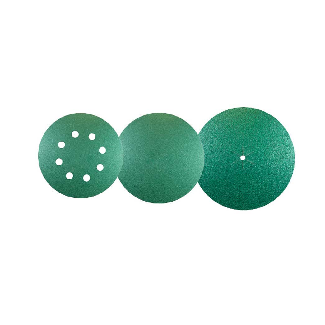 Bona GREEN Ceramic 6" siafast Paper Disc No Hole - Abrasive