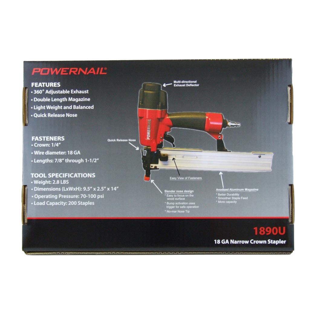 Powernail Model 1890U Underlayment Stapler Pneumatic 18 GA