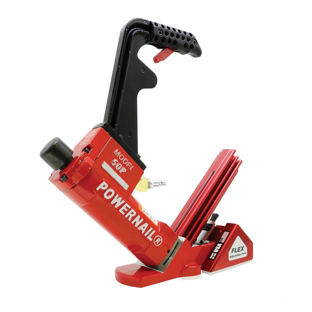 Powernail Model 50P FLEX Pneumatic Powernailer (w/ 3MI White Mallet) Long Handle / Short Channel 