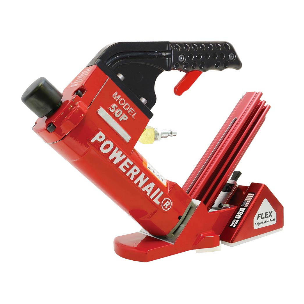 Powernail Model 50P FLEX Pneumatic Powernailer (w/ 3MI White Mallet) Short Handle / Short Channel 