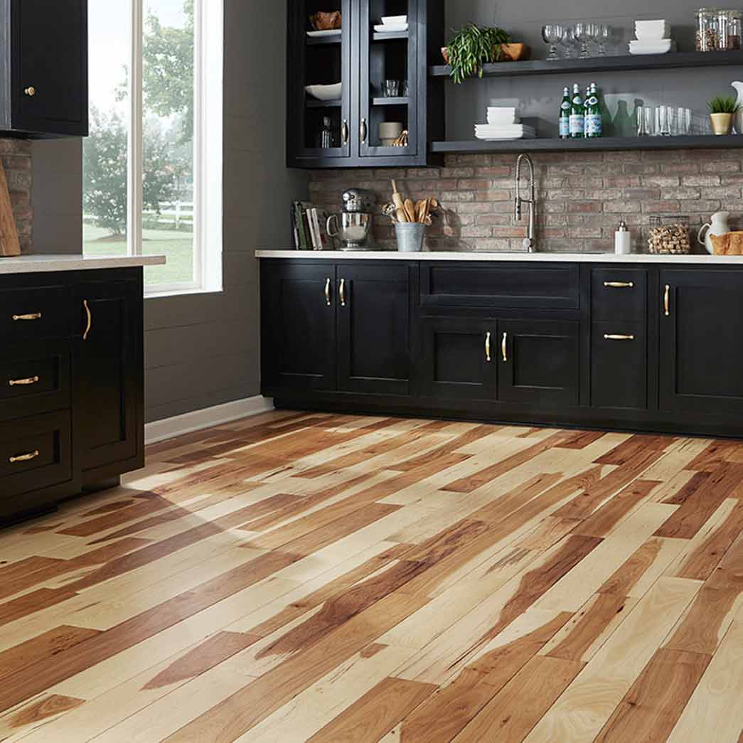 Natural 21533 Mullican Nature Engineered 5" Wide Hickory 1/2" Thick Hardwood Flooring