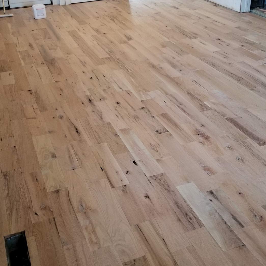 Unfinished White Oak #3 Common 4" Solid Hardwood Xulon Flooring ...